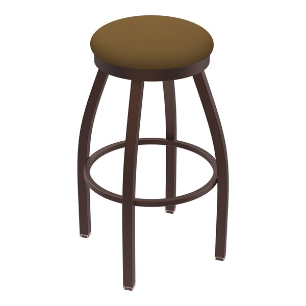 Holland Bar Stool Co 30" Swivel Bar Stool, Bronze Finish, Canter Saddle Seat 80230BZ012 - main